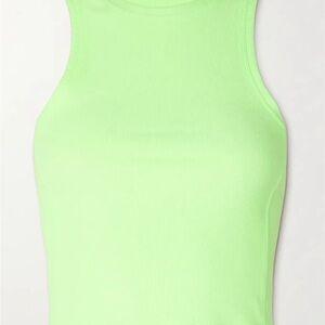 Brand new All Access Neon Green Sleeveless Top Octave ribbed stretch tank